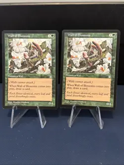 MTG - Magic The Gathering - Wall Of Blossoms X 2 - Stronghold- NP/ LN! - Image 1