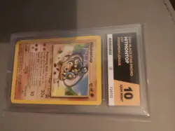 2001 WOTC Black Star Promo Card Ace Grade 10 #37 Hitmontop Pokemon Card Mint Gem - Image 2