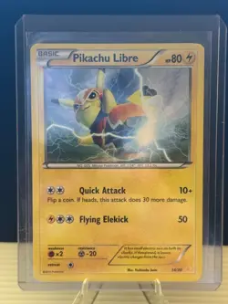 2016 Pokemon Pikachu Libre 14/30 XY Trainer Kit-Great Condition - Image 1