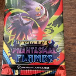 Pokemon TCG Mega Evolution Phantasmal Flames Booster Pack New Sealed - Image 3