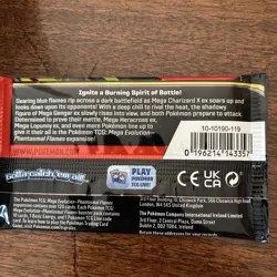 Pokemon TCG Mega Evolution Phantasmal Flames Booster Pack New Sealed - Image 4