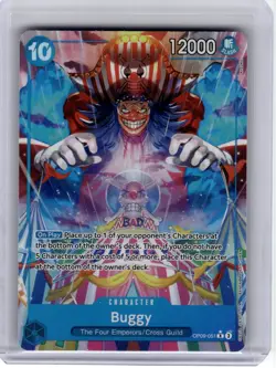 2024 One Piece—Buggy #OP09-051 Emperors in the New World—Rare Foil [Alt Art] - Image 1