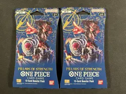 One Piece TCG x2 Sealed Blister Packs Pillars Of Strength Rare OP-03 Bandai - Image 1