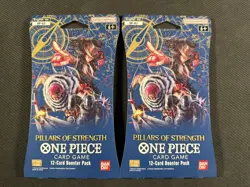 One Piece TCG x2 Sealed Blister Packs Pillars Of Strength Ultra Rare OP-03 - Image 1