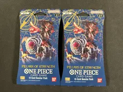 One Piece TCG x2 Sealed Blister Packs Pillars Of Strength OP-03 Ultra Rare - Image 1