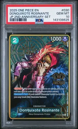 Donquixote Rosinante 030 JP 2nd Anniversary Foil Special PSA 10 [One Piece] - Image 1