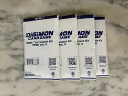 4x Digimon Card Game - Store Tournament Kit 2025 Vol 4 - Sealed - Image 1