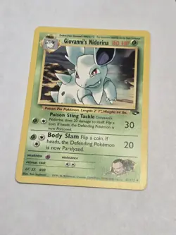 Pokemon TCG Giovanni's Nidorina Card 44/132 Gym Challenge - Image 1