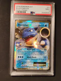 Pokemon TCG Blastoise EX XY Evolutions 2016 Holo Rare Card 21/108 PSA 9 Mint - Image 3