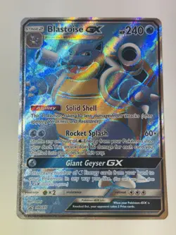 Pokemon Blastoise GX Promo Holo SM189 SM Stage 2 240 HP English Card - Image 1