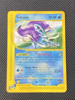 Pokemon 4Ever Stamp Suicune Black Star Promo Card 53 E-Reader LP/NM - Image 1