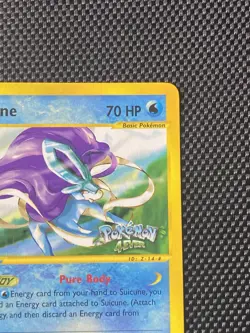 Pokemon 4Ever Stamp Suicune Black Star Promo Card 53 E-Reader LP/NM - Image 3