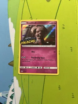 Holo Stamped Promo Snubbull SM200 Detective Pikachu Pokemon Pokemon 2019 Card - Image 1