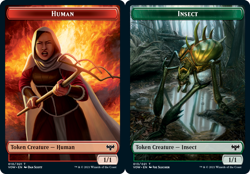 MTG - Human Token (010) // Insect Token - Foil, Innistrad: Crimson Vow - Image 1