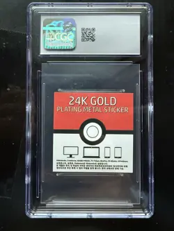 Pokemon CGC 9 Mewtwo 24K Gold Plating Sticker- Popping candy 2023 - Image 3