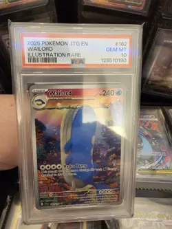 Pokemon JTG 2025 PSA 10 Illustration Rare Card En-Journey Together 162 Wailord - Image 3