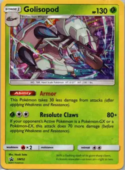 Pokemon TCG Golisopod SM52 SM Black Star Promos Cosmos Holo NM - Image 1