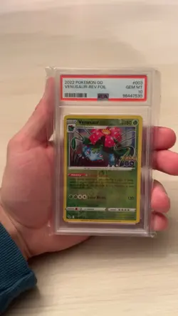 (POP 16) 2022 Venusaur Reverse Holo 003 Pokemon Go PSA 10 - Image 3