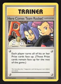 Here Comes Team Rocket! 113/108 Pokemon TCG XY - Evolutions VLP - Image 1