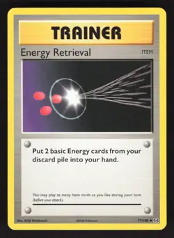 Energy Retrieval 77/108 Pokemon TCG XY - Evolutions VLP - Image 1