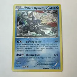 White Kyurem 21/124 Holo Rare Pokemon Fates Collide - Image 1