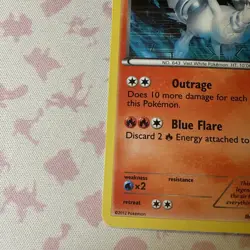 2012 Pokemon, B&W Next Destinies Deck Exc., #21/99 Reshiram, Holo Rare - Image 4