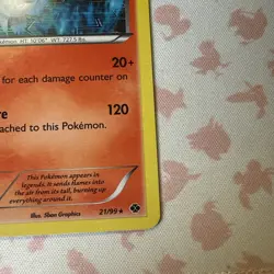 2012 Pokemon, B&W Next Destinies Deck Exc., #21/99 Reshiram, Holo Rare - Image 5