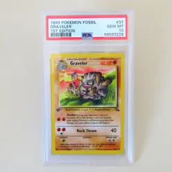 Pokemon TCG – Graveler – Fossil 1st edition - English - PSA 10 - Image 1