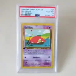 Pokemon TCG – Slowpoke – Rocket 1st edition - English - PSA 10 - Image 1