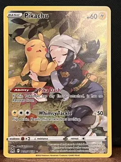 Pokemon TCG Pikachu TG05/TG30 Holo Rare Lost Origin Trainer Gallery - Image 1