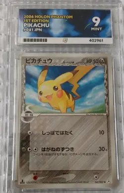 Pokemon 041/052 Pikachu 1st Edition Holon Phantoms Ace 9 - Image 1