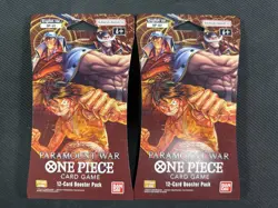One Piece TCG x2 Sealed Blister Packs Paramount War OP-02 Bandai Ultra Rare - Image 1