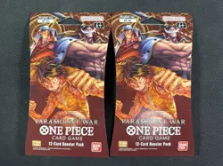 One Piece TCG x2 Sealed Blister Packs Paramount War OP-02 Ultra Rare Bandai - Image 1