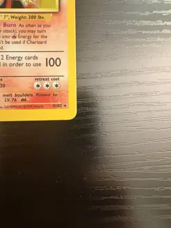 Pokemon Charizard Base Set Holo Rare 4/102 English 120 HP Card - Image 4