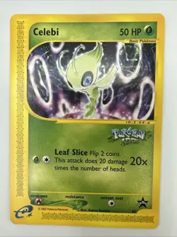 Celebi 2002 Pokemon Card League E-Reader Black Star Promo # 50 - Image 2