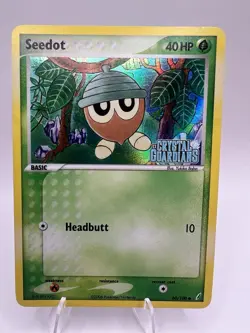 Pokemon Seedot 60/100 Common Reverse Holo Card EX Crystal Guardians - Image 1