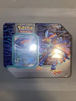 Pokemon TCG Paldea Partners Tin Quaquaval Ex 4 Booster Packs New/Sealed - Image 1