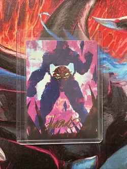 Krang, Utrom Warlord Art Card (Gold-Stamped Signature) Art Series TMNT Magic - Image 1