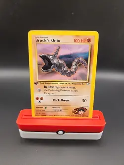 Pokemon TCG Gym Heroes 69/132 Brock's Onix 1st Edition Vintage Non Holo Card - Image 1