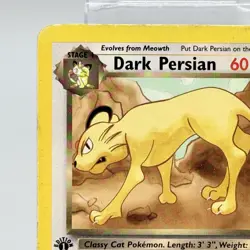 Dark Persian 42/82 Team Rocket Unlimited Pokemon Card HP - Image 2