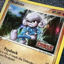 Meditite 55/108 EX Power Keepers Reverse Holo Common Pokemon Card TCG NM - Image 2