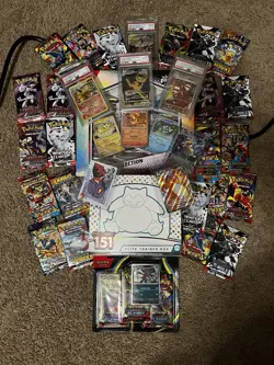 Used Pokemon Lot BIG- As Seen Cards And Box(s) Some Dents And Tears- 151 ETB - Image 1
