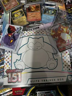Used Pokemon Lot BIG- As Seen Cards And Box(s) Some Dents And Tears- 151 ETB - Image 4