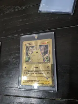 Pikachu Gold Metal Card 58/102 - Pokemon TCG Celebrations 25th Anniversary - Image 1