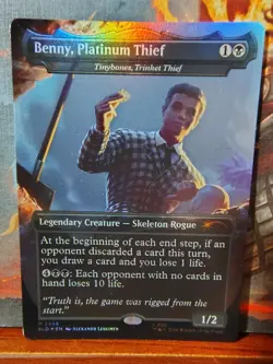 Benny, Platinum Thief - Tinybones Trinket Thief FOIL - MTG Secret Lair x Fallout - Image 1