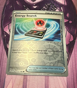 Energy Search - 172/198 Scarlet & Violet Pokemon Reverse Holo Foil Nice! - Image 1