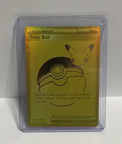 Pokemon Poke Ball SWSH146 Celebrations Promo Gold Ultra Premium - Image 1