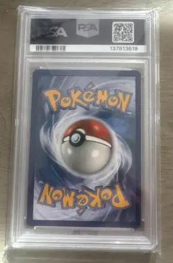 2021 Pokemon SwSH Black Star Promo Full Art Vaporeon Vmax PSA 9 Mint - Image 2