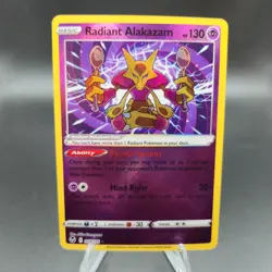 Radiant Alakazam 059/195 Pokemon Card - Swsh12: Silver Tempest - NM - Image 1