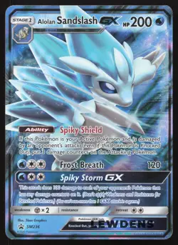 Alolan Sandslash GX - SM236 - Sun & Moon Black Star Promo - Pokemon Card - Image 1